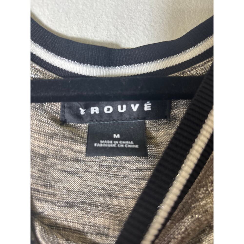 Trouve Metallic Sleevless Tank Sz M - Picture 2 of 3